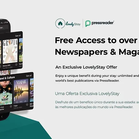 Olhos De Agua 1br With Pool, Ac And Free Parking דירה